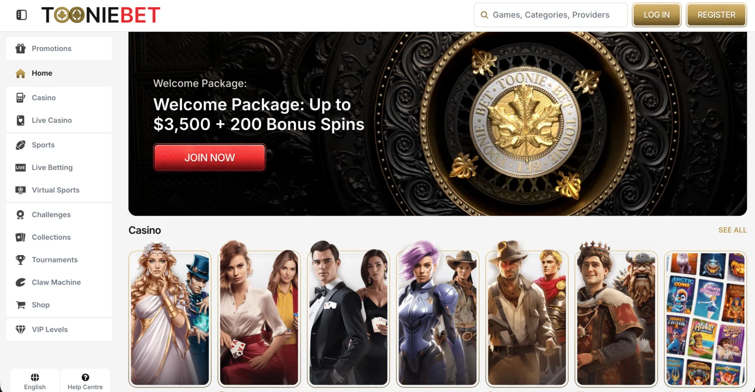 ToonieBet: Most trusted online casino in Canada