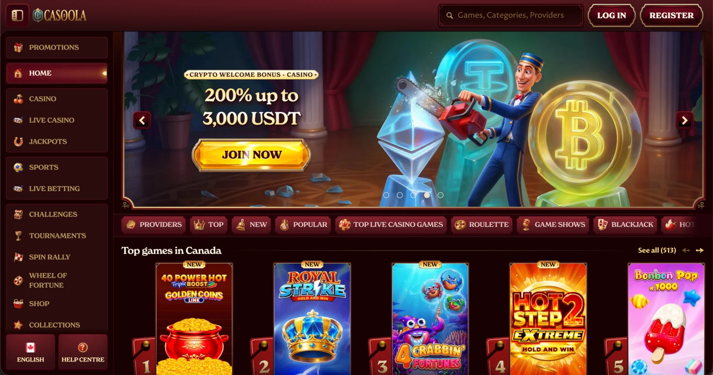 Casoola: Best No KYC Casino in Canada 2026