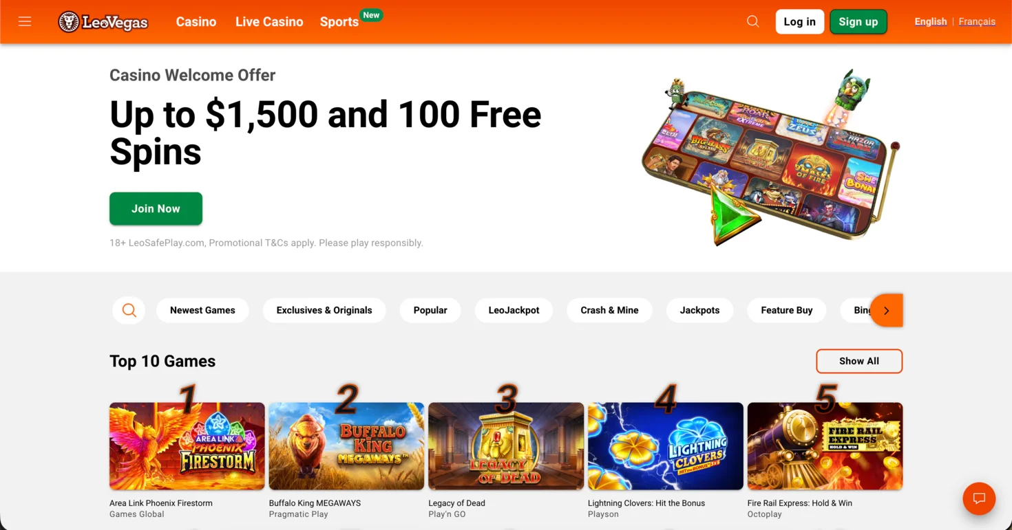 LeoVegas: casino with highest payout