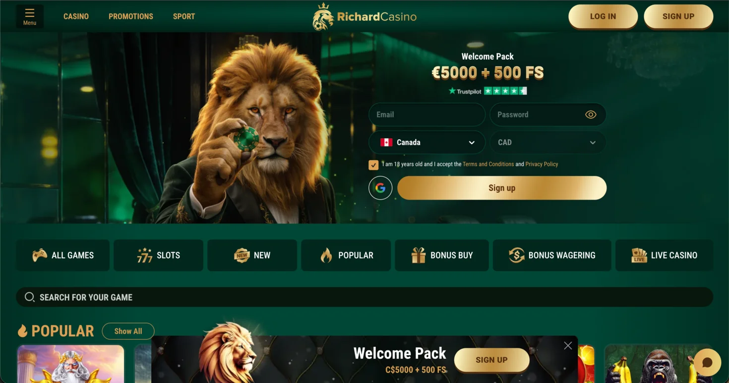 Richard Casino: Canadian online casino site