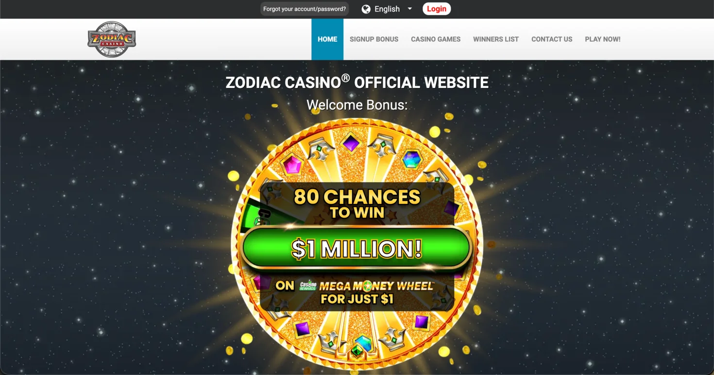 Zodiac Casino: highest payout online casino